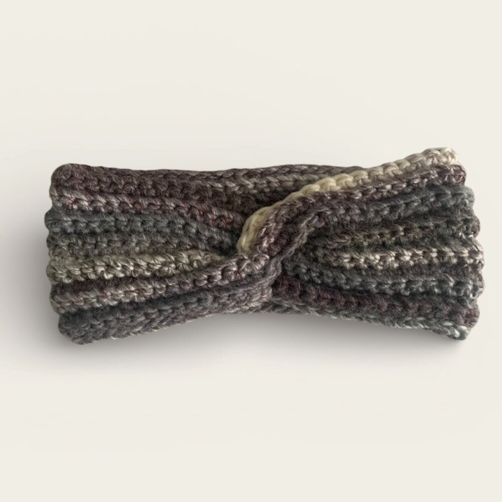 Chunky Crochet twisted Headband ear warmer